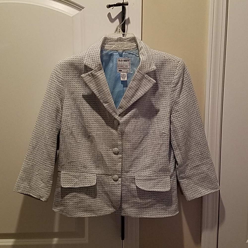 Old Navy blue and white Blazer